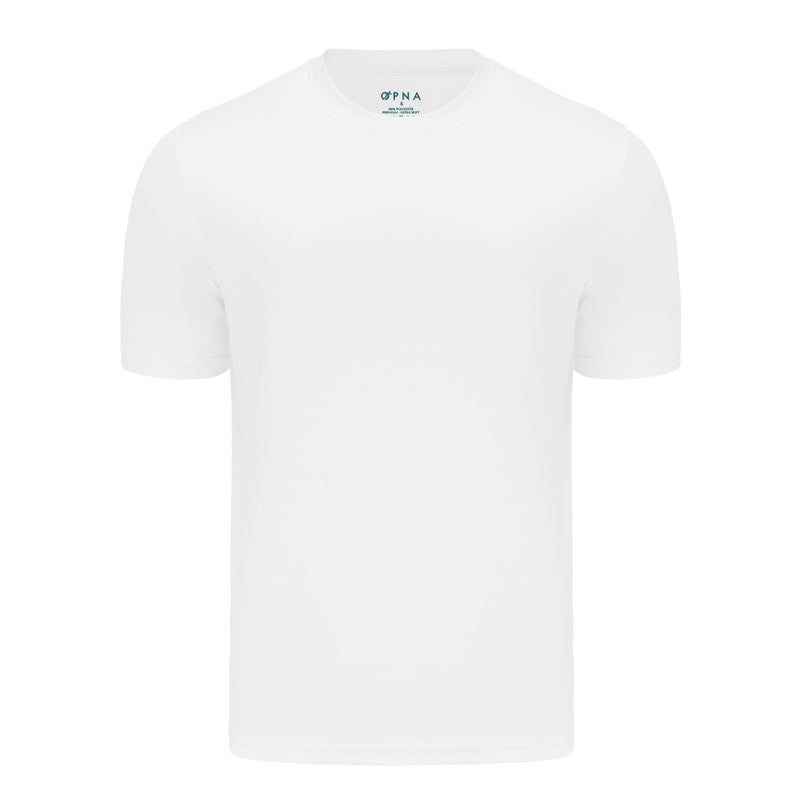 Opna Men's Big & Tall Short Sleeve Moisture Wicking Athletic T-Shirts Regular Sizes & XLT's White - Image 2